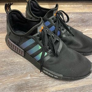 Adidas NMD R1 Black and Chromatic Sneakers